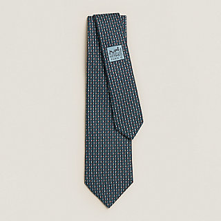 H Twist tie - Blue | Hermès USA